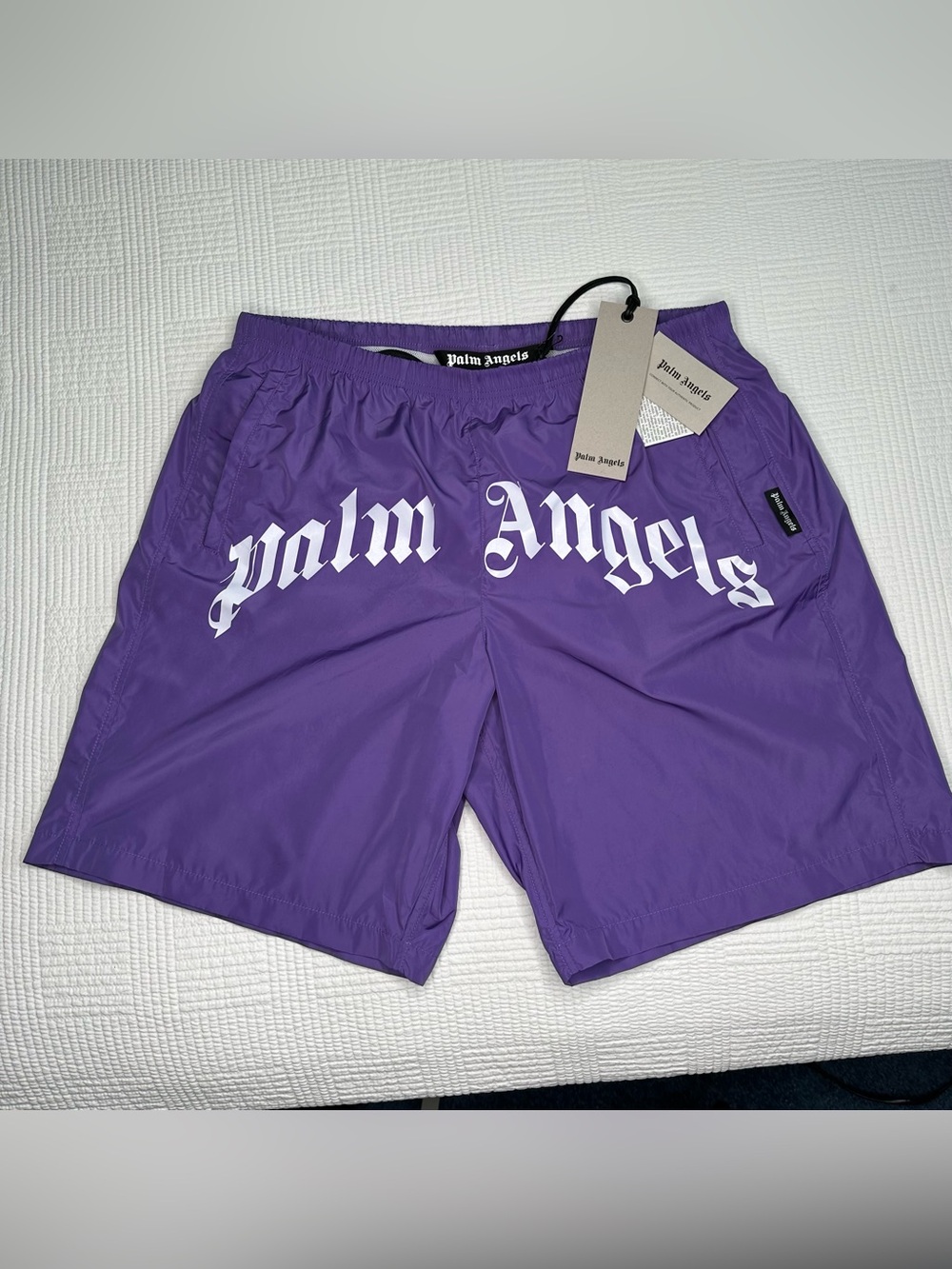 Palm Angels Classic Logo Swim Shorts – Purple (New With Tags) - Medium
